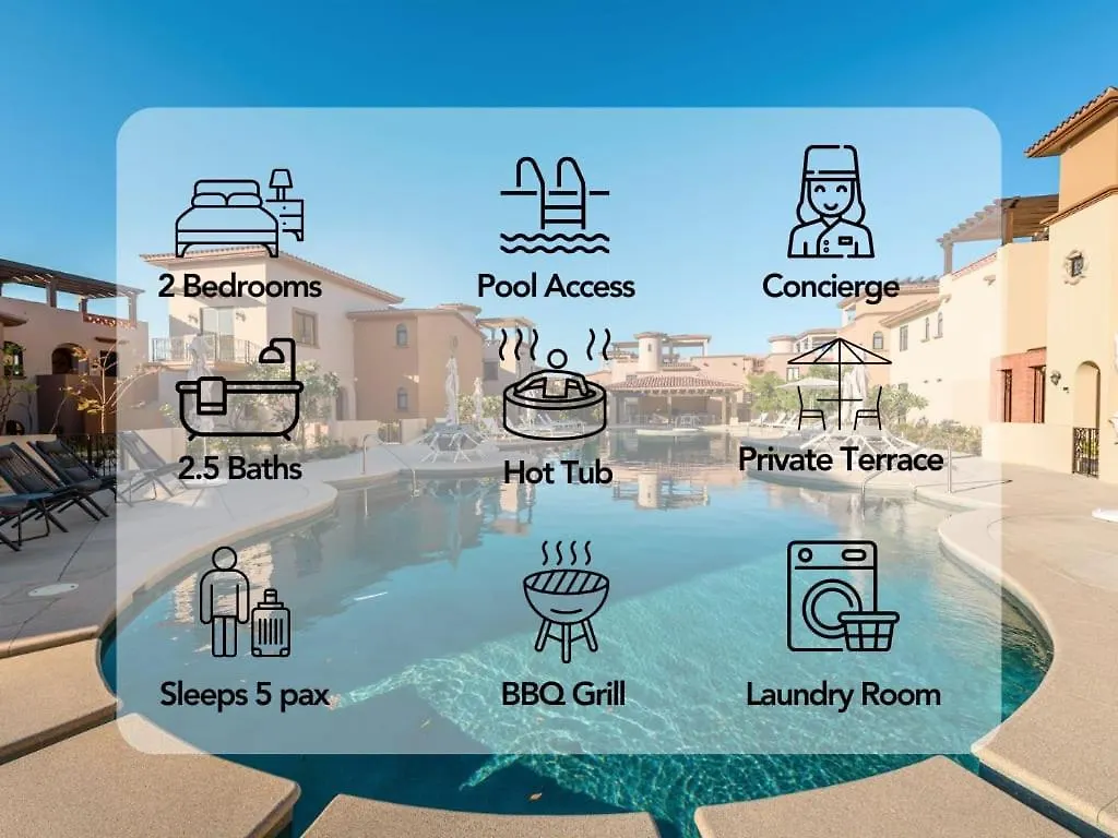 Dom wakacyjny Cozy 2 Bedroom With Private Terrace & Bbq In Quivira Cabo San Lucas Meksyk